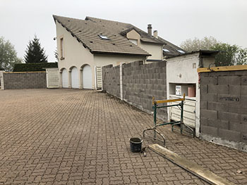 Stagno - Entreprise du BTP en Moselle - Création d'un mur à Betting