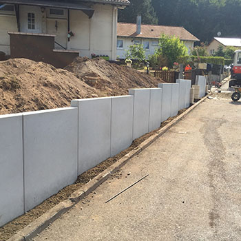 Stagno - Entreprise du BTP en Moselle - Rénovation des murs de soutènement à Cocheren
