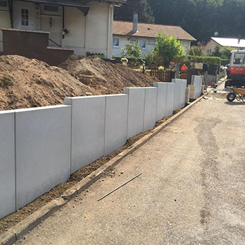 Stagno - Entreprise du BTP en Moselle - Rénovation des murs de soutènement à Cocheren