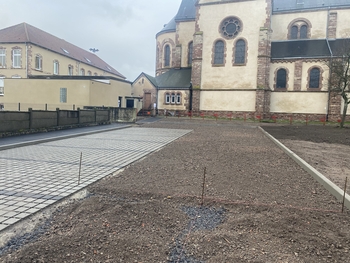 Stagno - Entreprise du BTP en Moselle - Parking et cheminement pour école à Morsbach