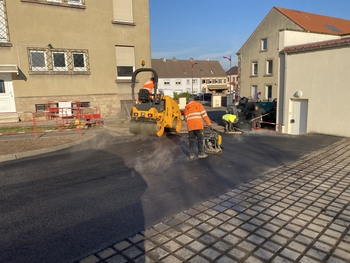 Stagno - Entreprise du BTP en Moselle - Parking et cheminement pour école à Morsbach